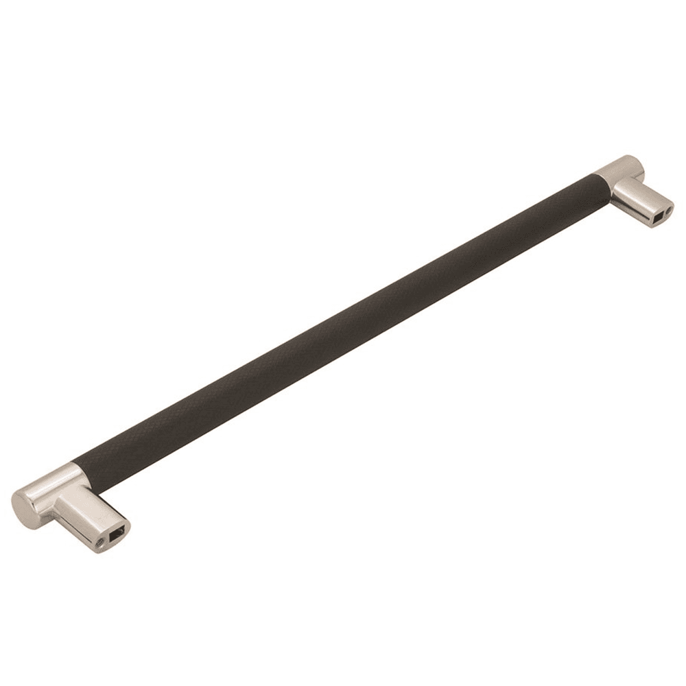 Amerock Esquire Collection T-Bar Pull in Polished Nickel/Gunmetal