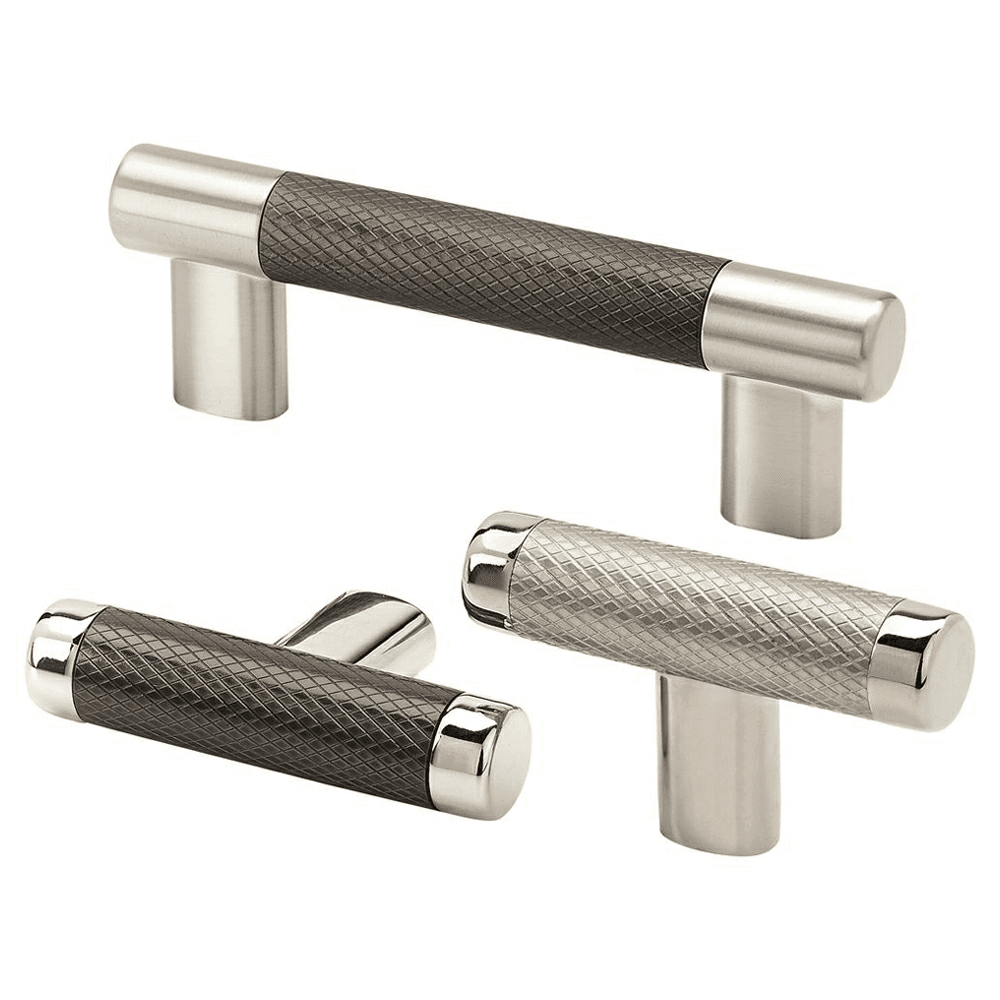 High Quality Pull in Polished Nickel/Gunmetal by Amerock