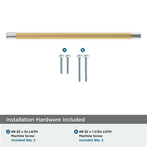 12-5/8" Esquire Cabinet Pull, Polished Nickel/Champagne Bronze Alt 2 - Image