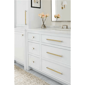 12-5/8" Esquire Cabinet Pull, Polished Nickel/Champagne Bronze Alt 4 - Image