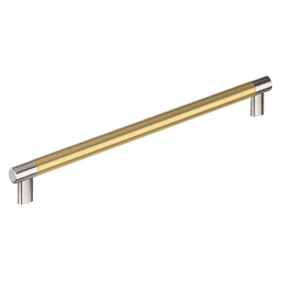 12-5/8" Esquire Cabinet Pull, Polished Nickel/Champagne Bronze Main - Image