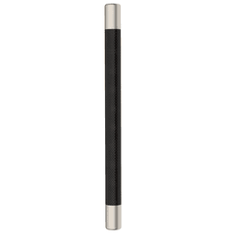 Amerock Esquire T-Bar Pull in Polished Nickel/Gunmetal finish on a white background