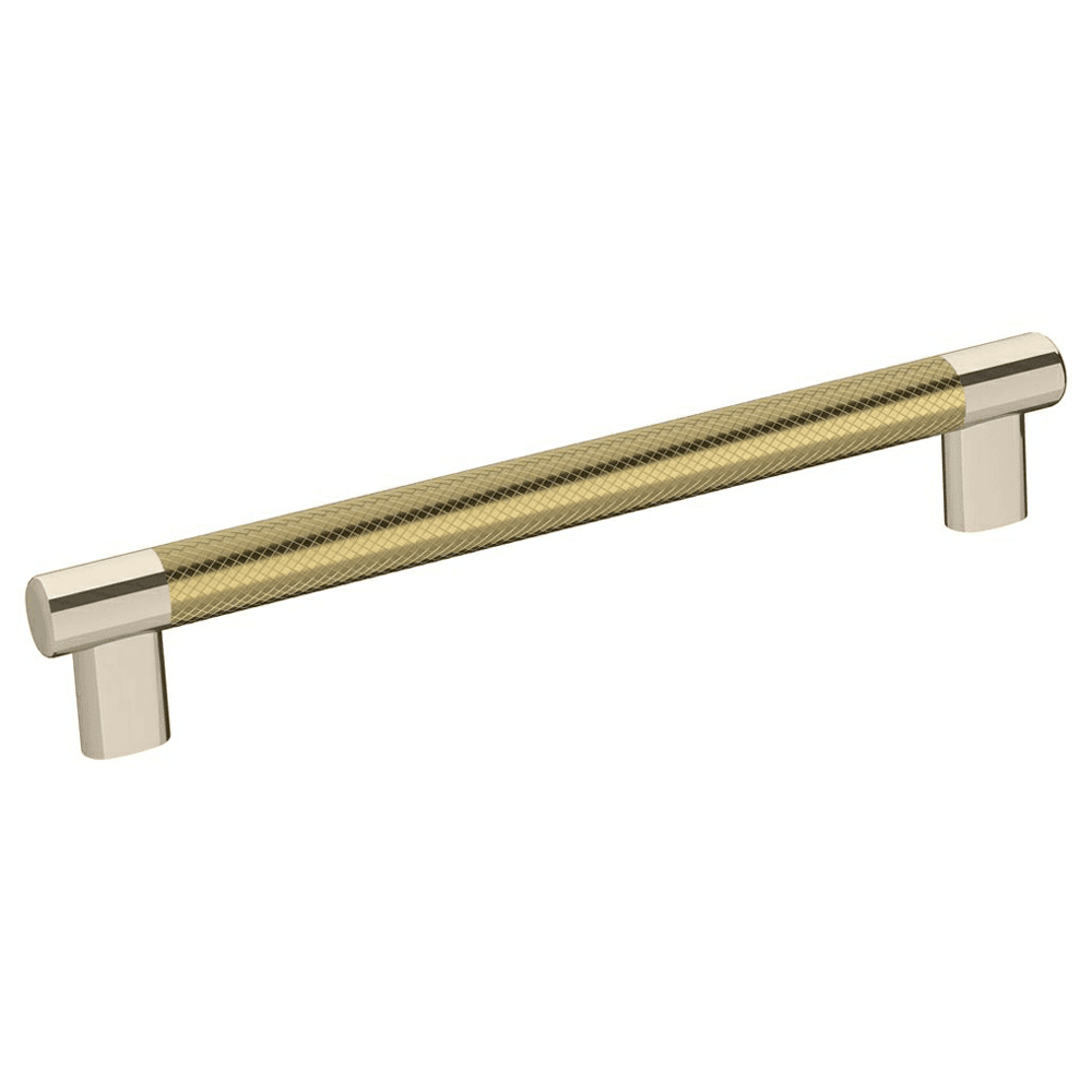 203mm Esquire T-Bar Pull in Polished Nickel/Golden Champagne finish