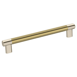 203mm Esquire T-Bar Pull in Polished Nickel/Golden Champagne finish