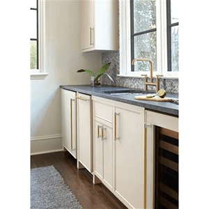 8" Esquire Cabinet Pull, Polished Nickel/Champagne Bronze Alt 3 - Image
