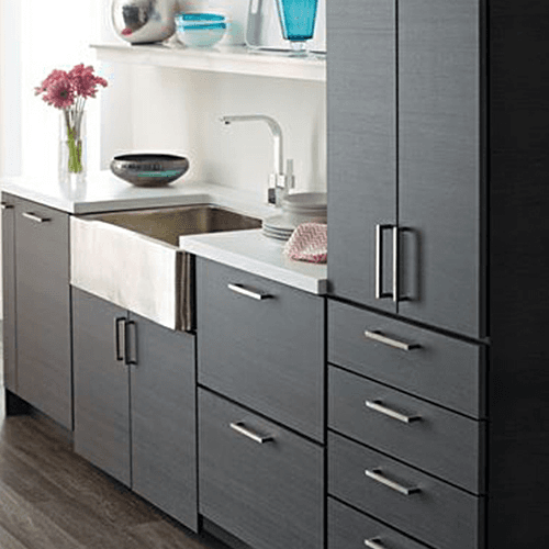 Amerock polished chrome bar pull on white background