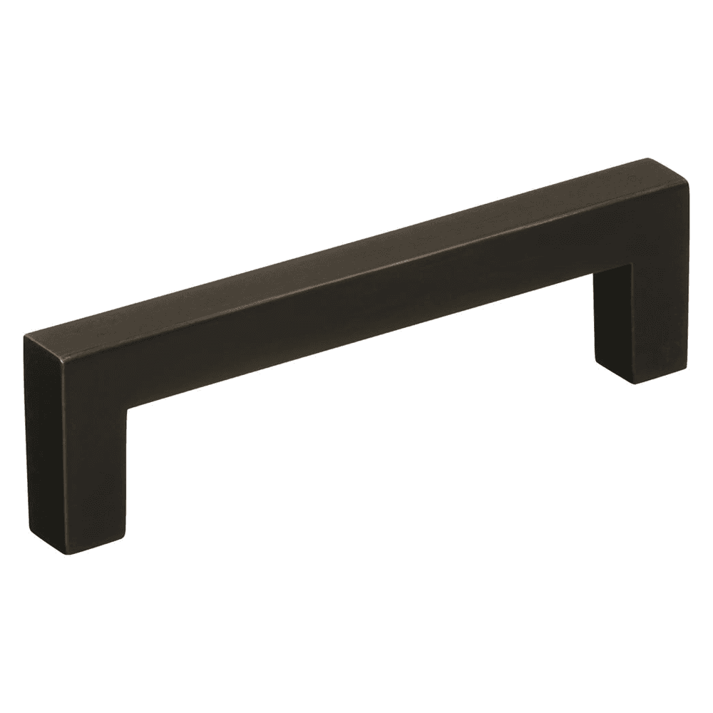 Amerock 96mm Monument Bar Pull in Oil-Rubbed Bronze on White Background