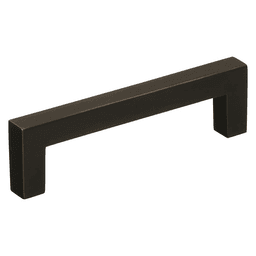 Amerock 96mm Monument Bar Pull in Oil-Rubbed Bronze on White Background
