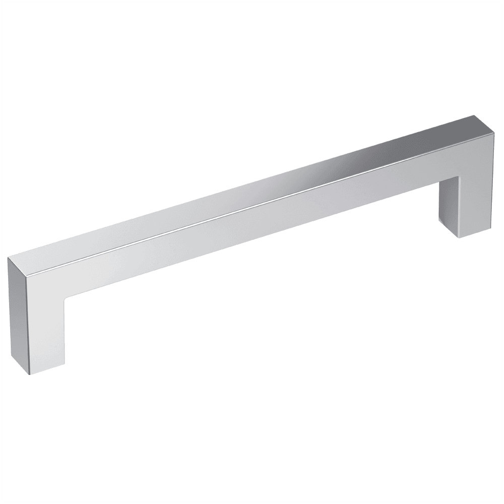 Amerock 128mm Monument Bar Pull in Polished Chrome - Front View