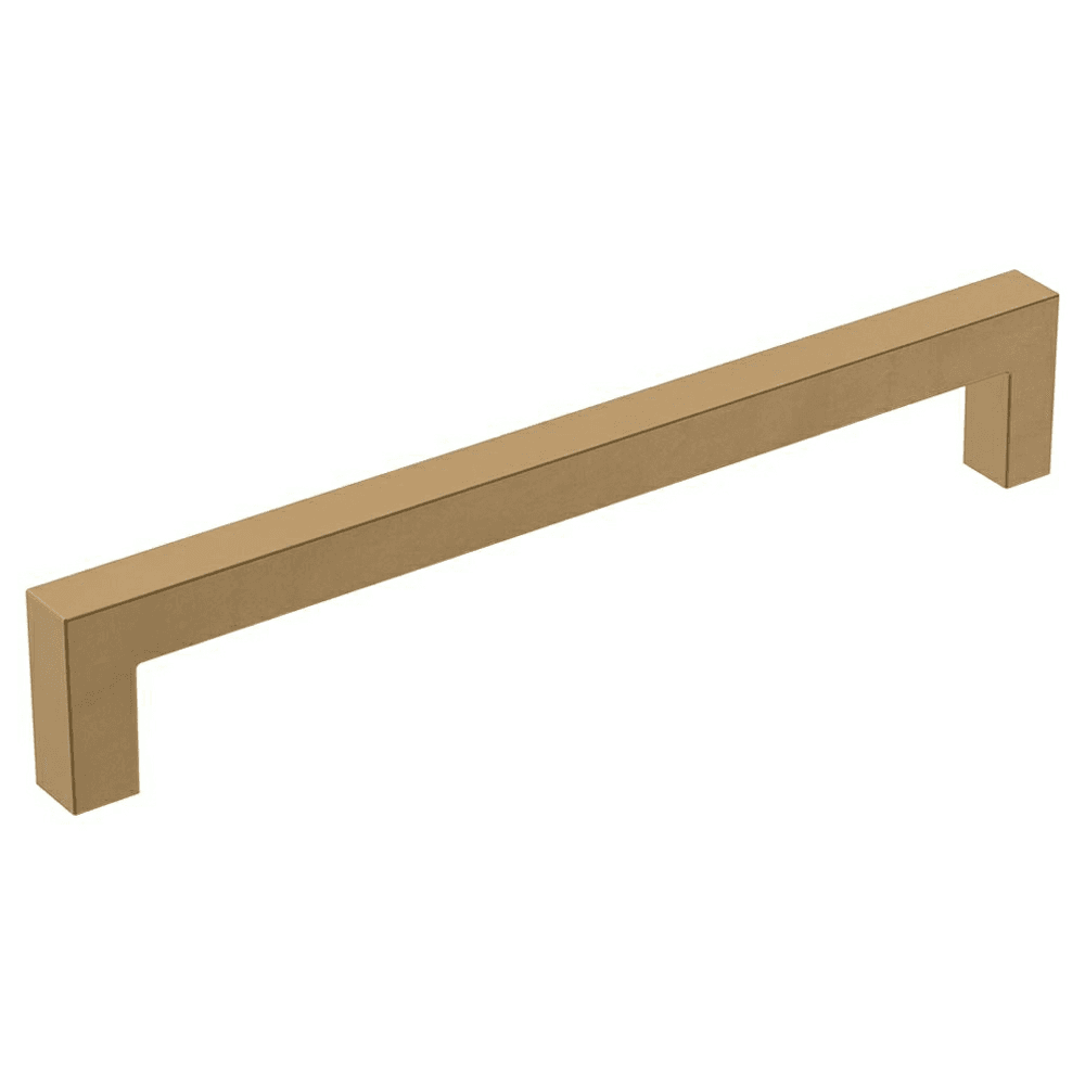 Champagne Bronze 160mm Monument Bar Pull in Modern Square Design