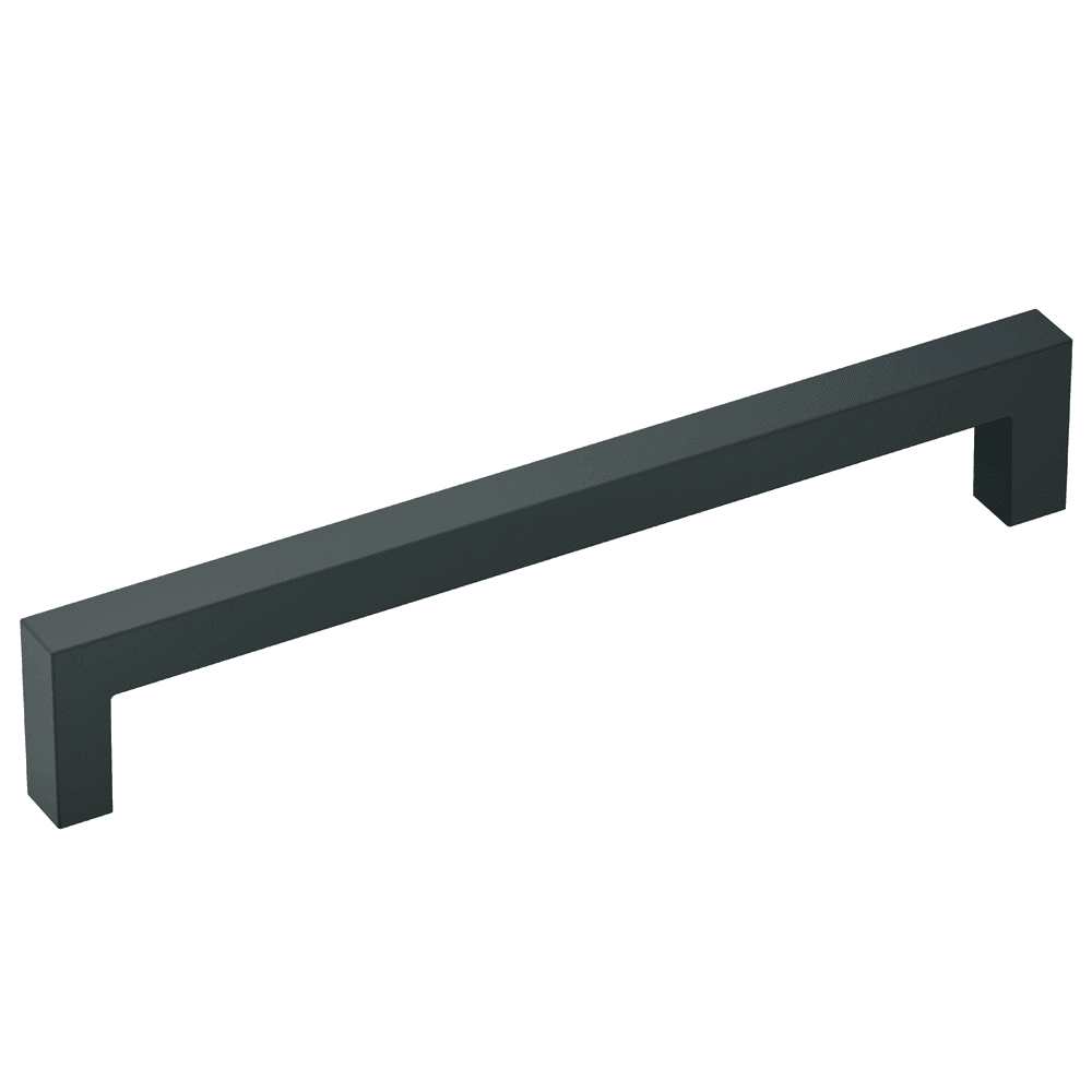 Amerock 160mm Monument Bar Pull in Flat Black on White Background