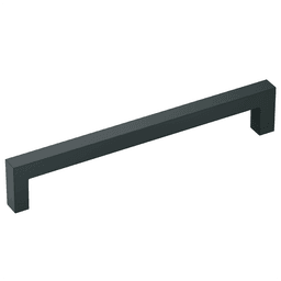 Amerock 160mm Monument Bar Pull in Flat Black on White Background