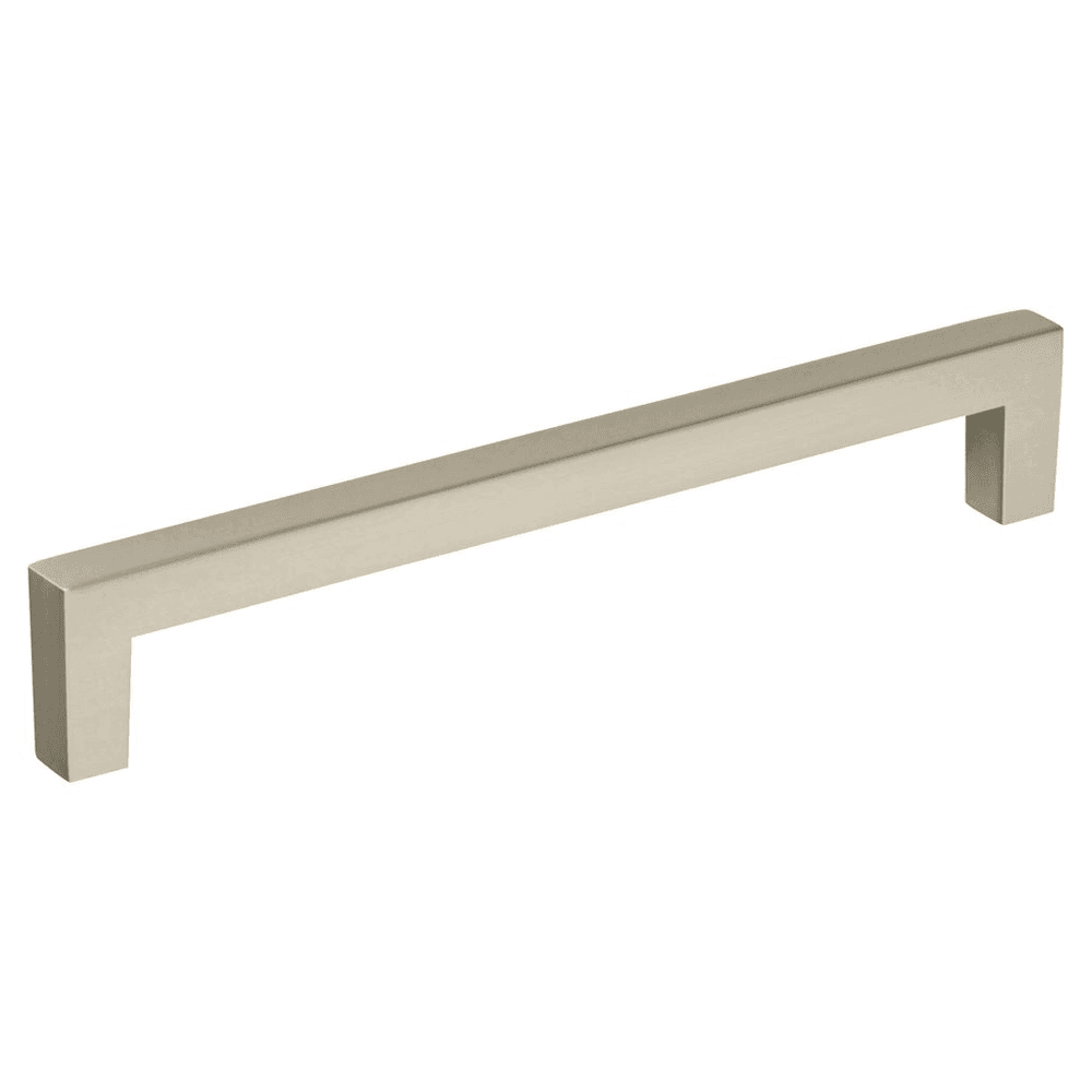 Amerock 160mm Monument Bar Pull in Satin Nickel finish - front view