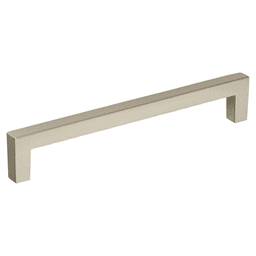 Amerock 160mm Monument Bar Pull in Satin Nickel finish - front view