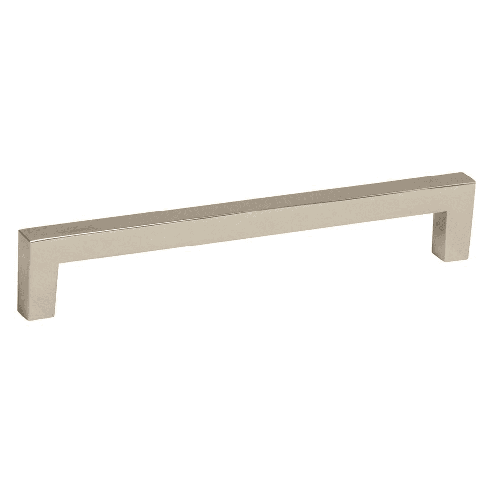 Amerock 160mm Monument Bar Pull in Polished Nickel on Cabinet Door