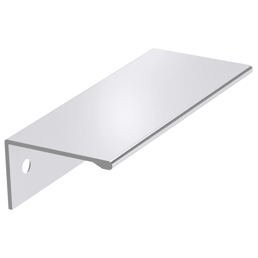 Amerock 3" Edge Finger Pull in Polished Chrome - Modern and Sleek Cabinet Hardware