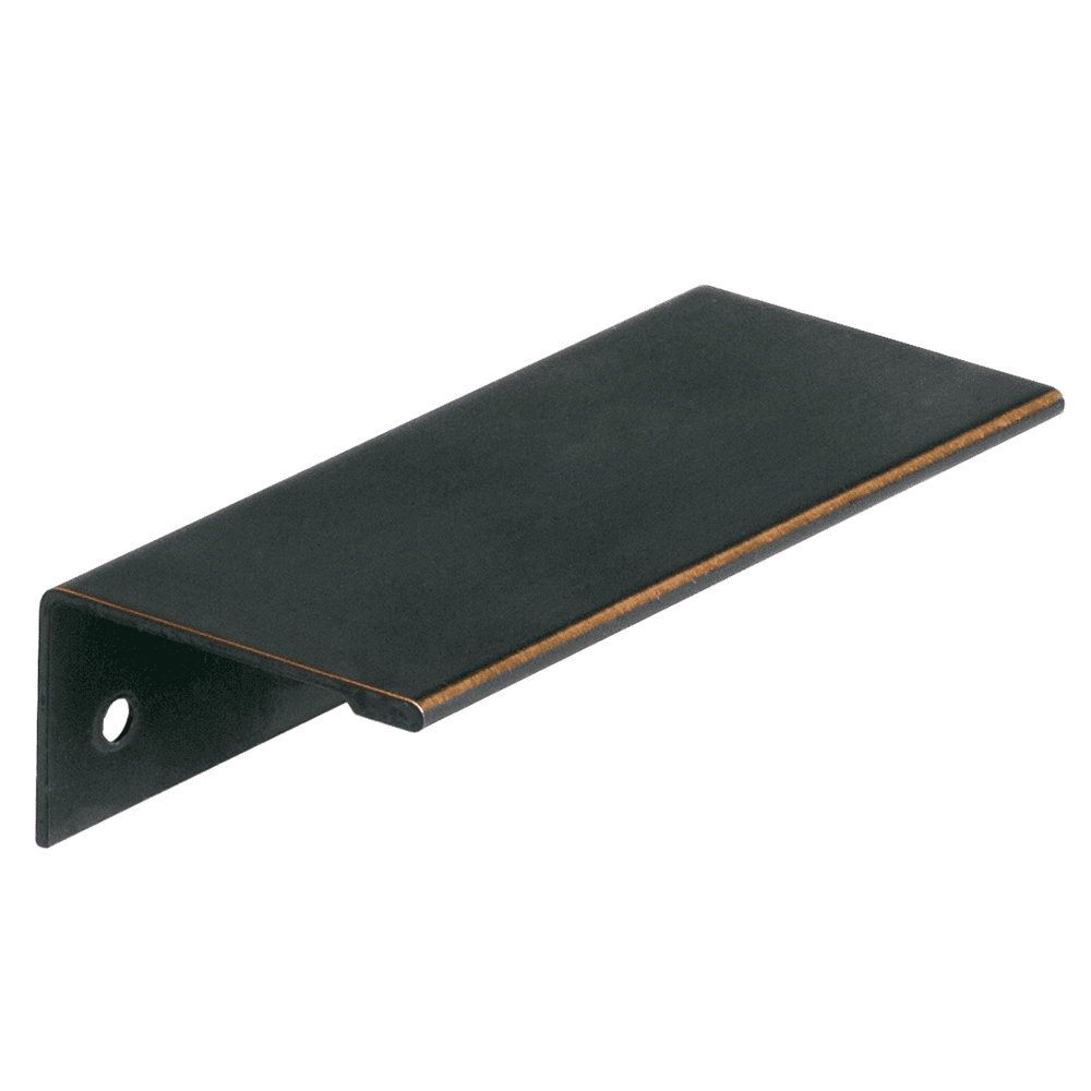 Amerock 3" Edge Finger Pull in Oil-Rubbed Bronze on Cabinet Door