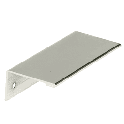 Amerock 3" Edge Finger Pull in Polished Nickel - Front View