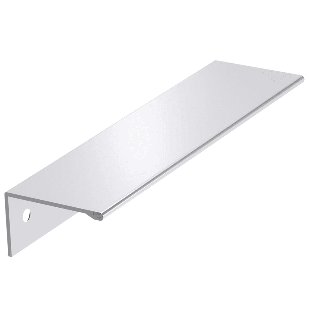 Amerock 5-1/16" Edge Finger Pull in Polished Chrome on Cabinet Drawer