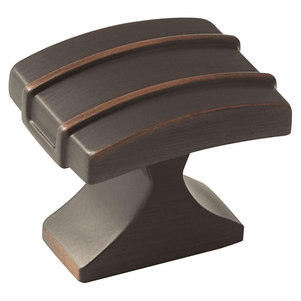 Amerock 1-1/4" Davenport T-Knob in Oil-Rubbed Bronze Finish on Cabinet