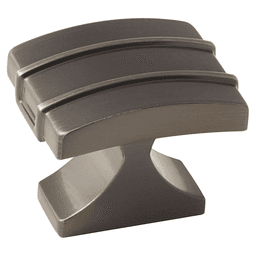 Amerock 1-1/2" Davenport T-Knob in Gunmetal Finish on White Background