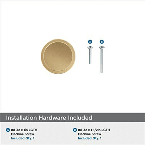 1-3/8" Oberon Round Knob, Champagne Bronze Alt 4 - Image