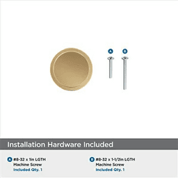 1-3/8" Oberon Round Knob, Champagne Bronze Alt 4 - Image