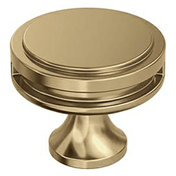 1-3/8" Oberon Round Knob, Champagne Bronze Main - Image