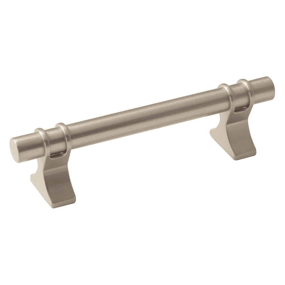 Close-up of Amerock 96mm Davenport Handle Pull in Oil-Rubbed Bronze on Cabinet Drawer
