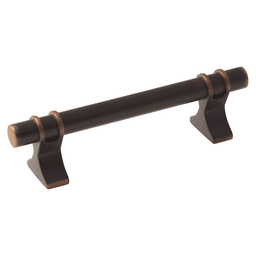 Amerock 96mm Davenport Handle Pull in Oil-Rubbed Bronze on Cabinet Door