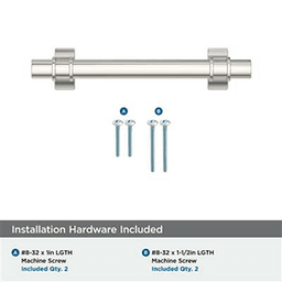 3-3/4" Davenport Cabinet Pull, Polished Nickel Alt 2 - Image