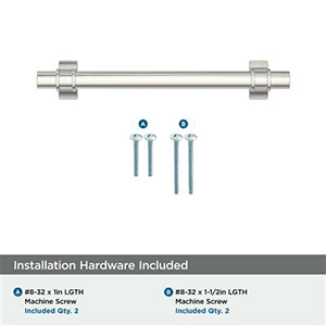 5-1/16" Davenport Cabinet Pull, Polished Nickel Alt 2 - Image