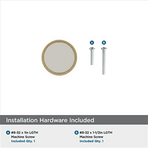 1-3/8" Oberon Acrylic Knob, Champagne Bronze/Frosted Acrylic Alt 4 - Image
