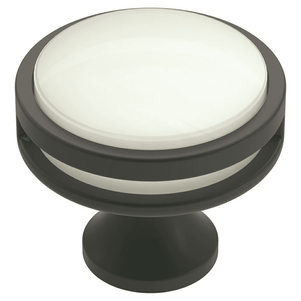 Amerock Decorative Cabinet Hardware in Matte Black/Frosted Finish