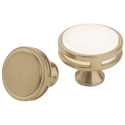 Golden Champagne/Frosted Oberon Acrylic Knob - Front View