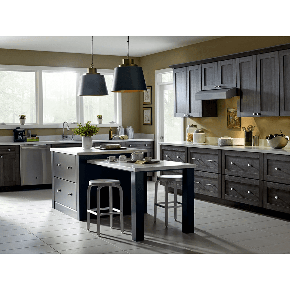 Amerock Oberon Gunmetal/Frosted Acrylic Knob - Solid