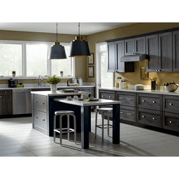 Amerock Oberon Gunmetal/Frosted Acrylic Knob - Solid
