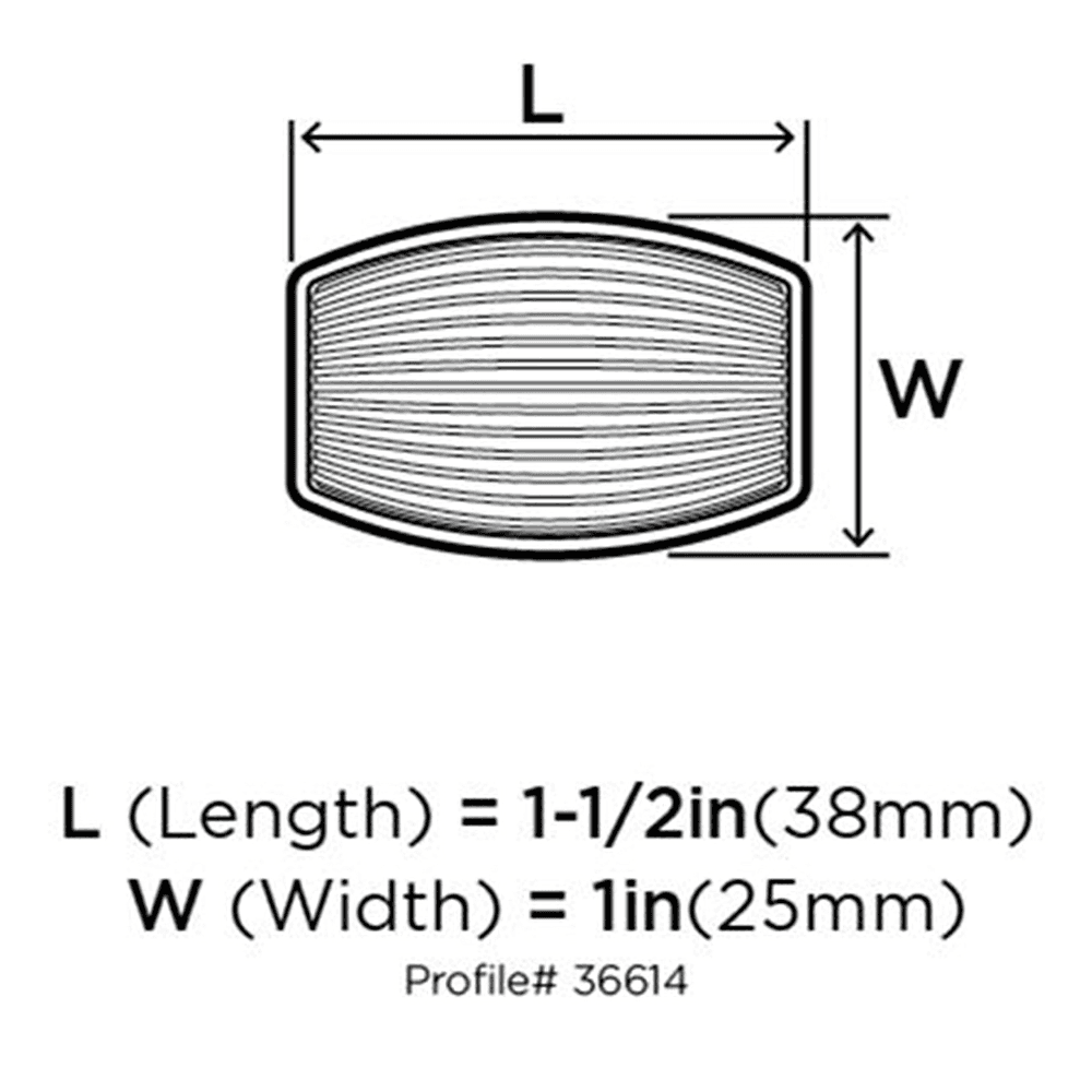 Sophisticated Sea Grass Rectangular Knob