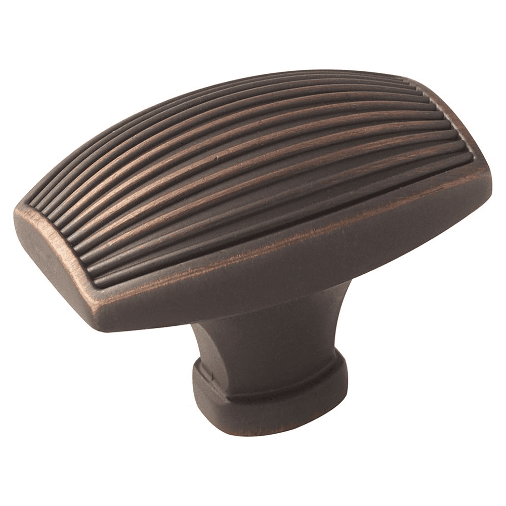 1-3/4" Sea Grass T-Knob with Ribbed Design in Oil Rubbed Bronze