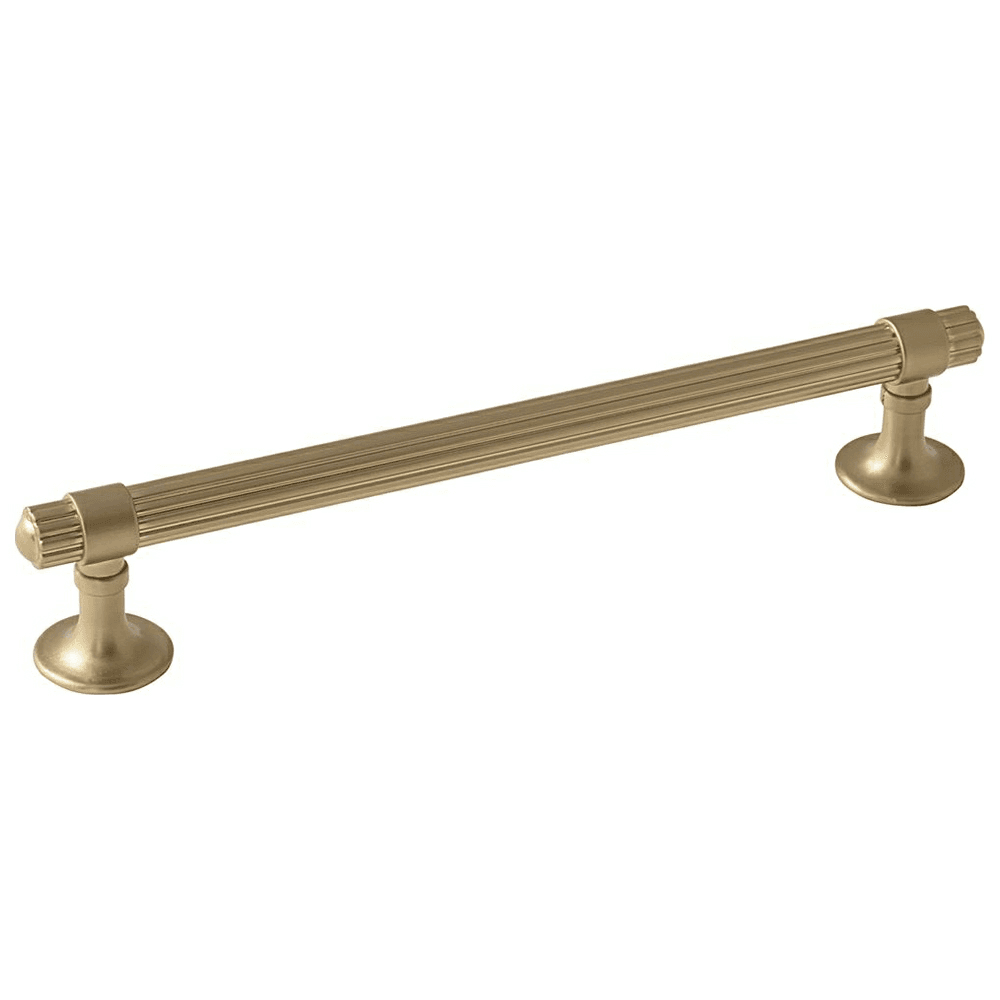 Amerock Sea Grass Golden Champagne Bar Pull with Ribbed Design