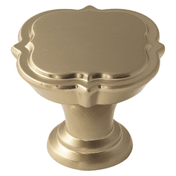 Close-up of 1-3/8" Grace Revitalize Square Knob in Polished Nickel by Amerock