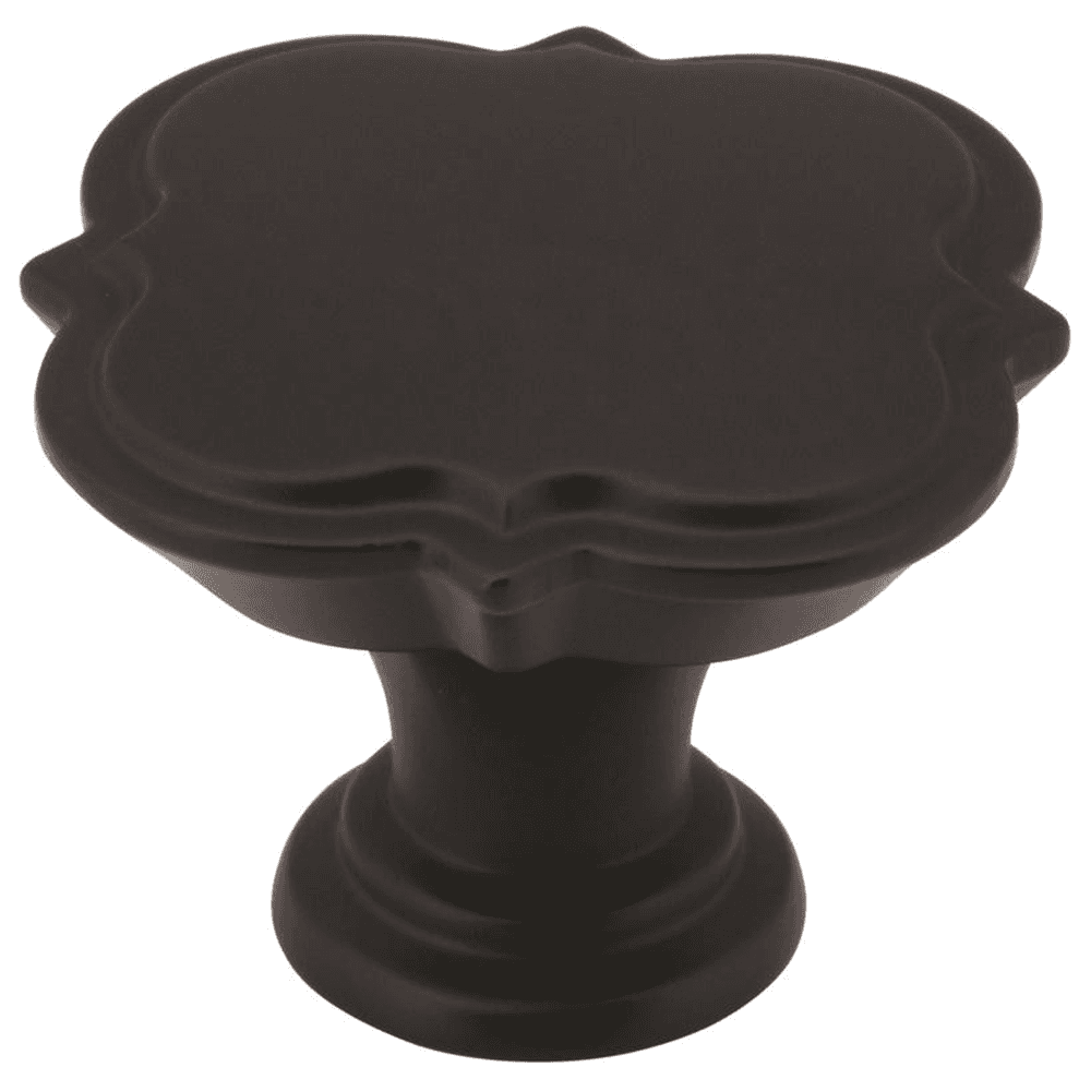 Amerock 1-3/4" Grace Revitalize Square Knob in Black Bronze on cabinet door
