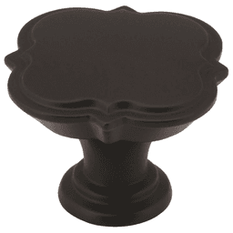 Amerock 1-3/4" Grace Revitalize Square Knob in Black Bronze on cabinet door