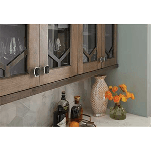 1-5/8" London Rectangle Cabinet Knob, Black Bronze/Champagne Bronze Alt 4 - Image