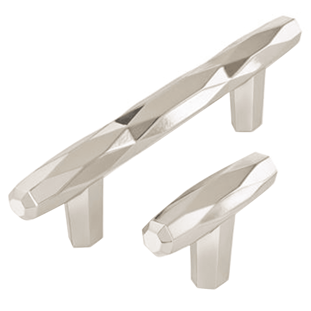 Amerock St Vincent T-Knob, Satin Nickel, 2-1/2" - Front View
