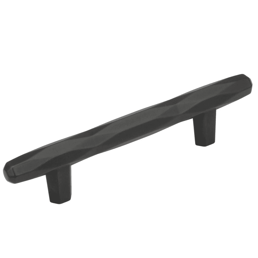 Amerock Black Bronze St Vincent T-Bar Pull Installed on Kitchen Cabinet