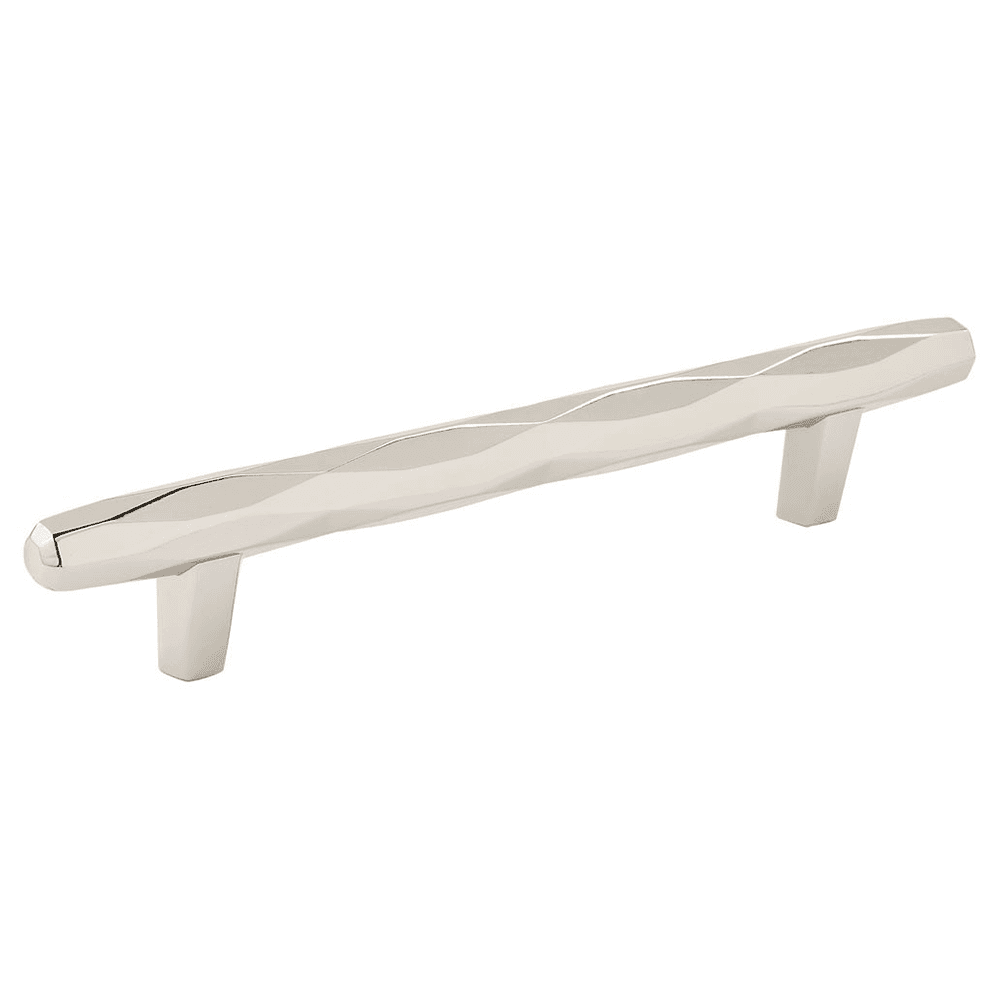 Amerock 5-1/16" St Vincent T-Bar Pull in Polished Nickel on White Background