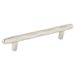 Amerock 5-1/16" St Vincent T-Bar Pull in Polished Nickel on White Background
