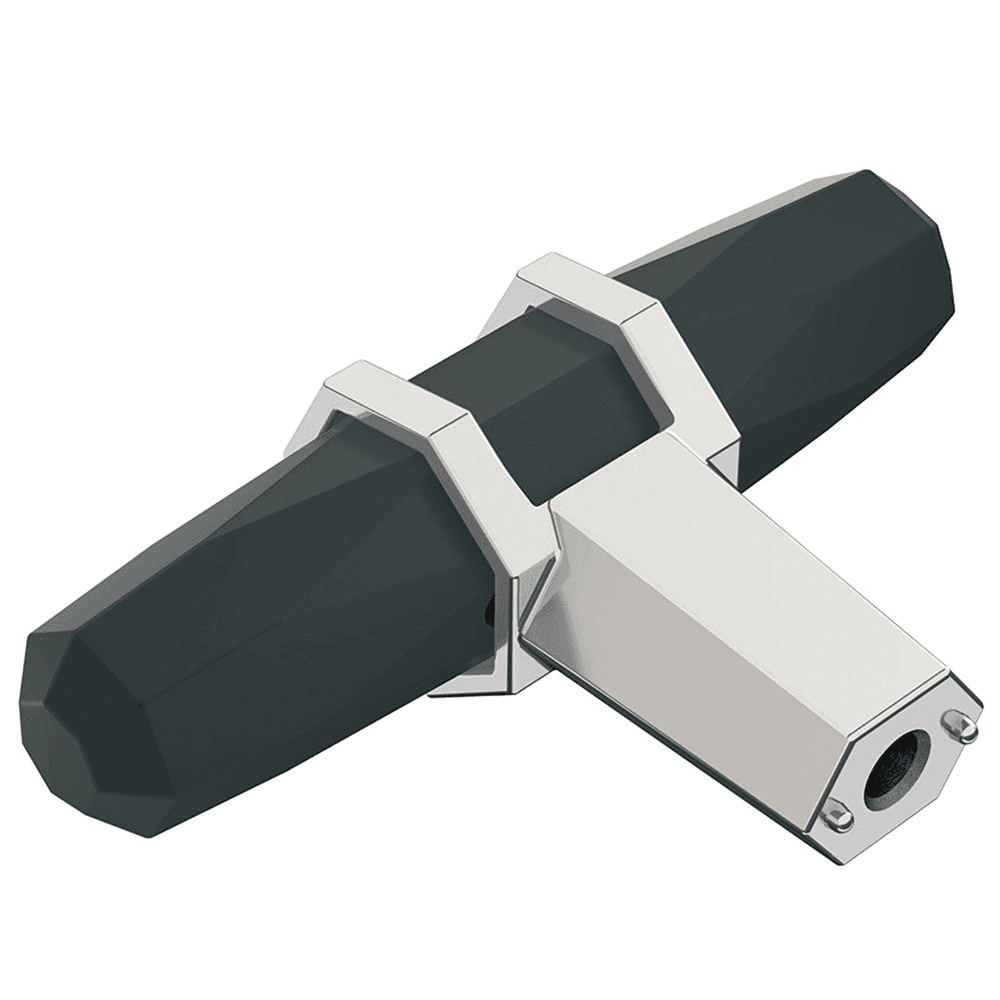 Amerock T-knob with 2-1/2" length and faceted forms