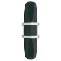 Amerock London T-Knob in Black Bronze/Golden Champagne Finish on Grey Cabinet